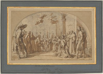 Den velsignede Buonagiunta Manettis død af Bernardino Poccetti