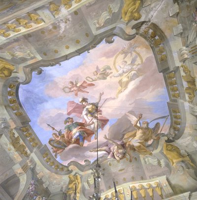Allegori om tiden, ca. 1760 af Bernardino and Galliari Galliari