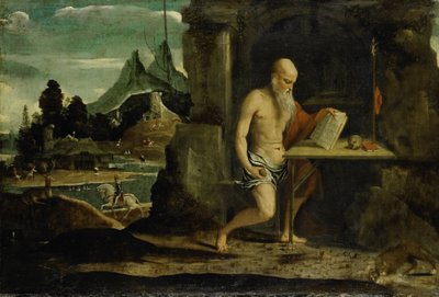 Sankt Jerome af Bernardino da Brescia (attributed to)