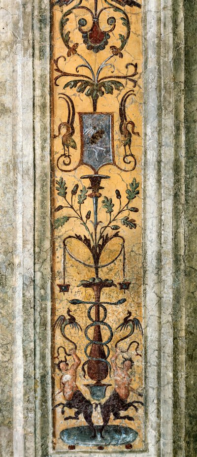 Detalje af pilaster med groteske figurer (maleri af Bernardino di Betto Pinturicchio