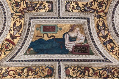 Persisk sibylle, detalje af Sibyllerne (fresco af Bernardino di Betto Pinturicchio