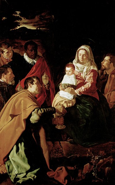 Magiernes tilbedelse, ca. 1619 (olie på lærred) af Bernardino di Bosio & Zaganelli Francesco di Bosio (c.1470 c.1532) Zaganelli
