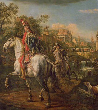 En husar til hest, 1773 af Bernardo Bellotto