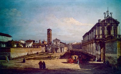 En udsigt over Milano (maleri) af Bernardo Bellotto