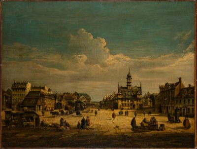 Dresden-Neustadt med udsigt mod nord af Bernardo Bellotto
