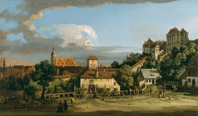 Pirna: The Obertor from the South, ca. 1760 (olie på lærred) af Bernardo Bellotto