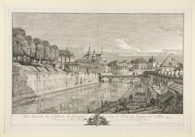 Udsigt over Zwinger, Dresden af Bernardo Bellotto
