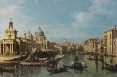 Venedig: Indgangen til Canal Grande, ca. 1720-80 (olie og lærred) af Bernardo Belotto Canaletto