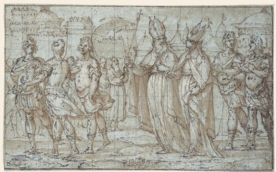 Procession til Oliebjerget af Bernardo Castello