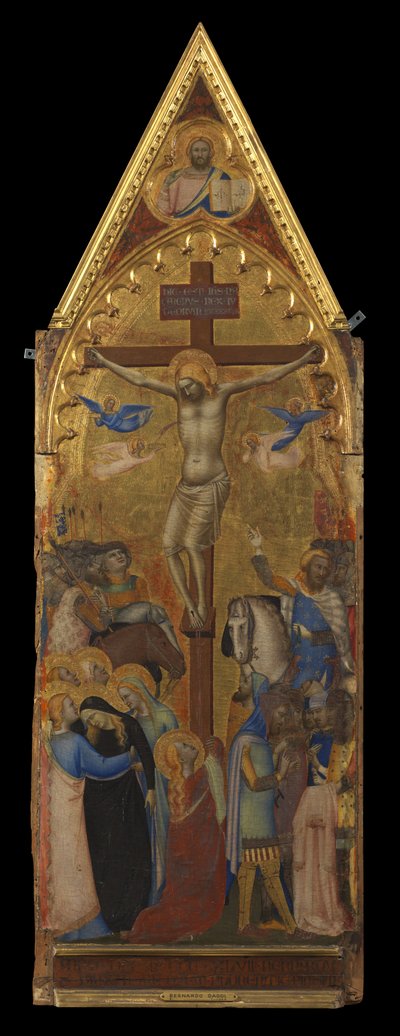 Korsfæstelsen (midterpanel) (recto) af Bernardo Daddi