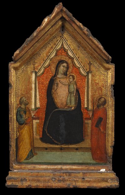 Jomfru og barn med Sankt Peter og Sankt Paulus, ca. 1340 af Bernardo Daddi