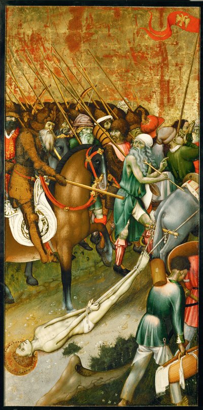 Fire scener fra Sankt Georgs martyrium ... af Bernardo Martorell