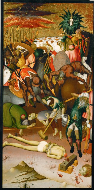 Fire scener fra Sankt Georgs martyrium ... af Bernardo Martorell