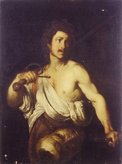 David med Goliats hoved, ca. 1635 af Bernardo Strozzi