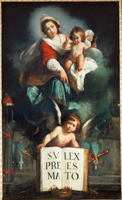 La Madone de la Justice - Retfærdighedens Madonna ... af Bernardo Strozzi