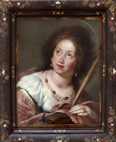 Den hellige Katarina af Alexandria (ca. 290- martyr 307). Maleri af Bernardo Strozzi, kendt som Cappucino (1581-1644), olie på lærred, før 1630. Italiensk kunst 1600-tallet. Staatsgalerie, Stuttgart (Tyskland). af Bernardo Strozzi