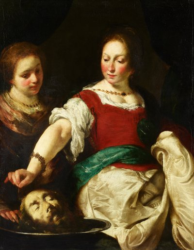 Salome med Johannes Døberens hoved af Bernardo Strozzi