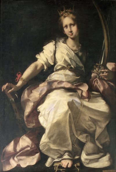 Den hellige Katarina af Alexandria af Bernardo Strozzi