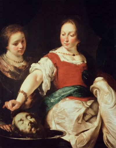 Strozzi, Bernardo (1581-1644) Salome Olie på lærred efter 1630 statsmuseer, Berlin 124x94 af Bernardo Strozzi