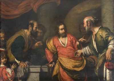 Hyldestpengene, ca. 1631 af Bernardo Strozzi
