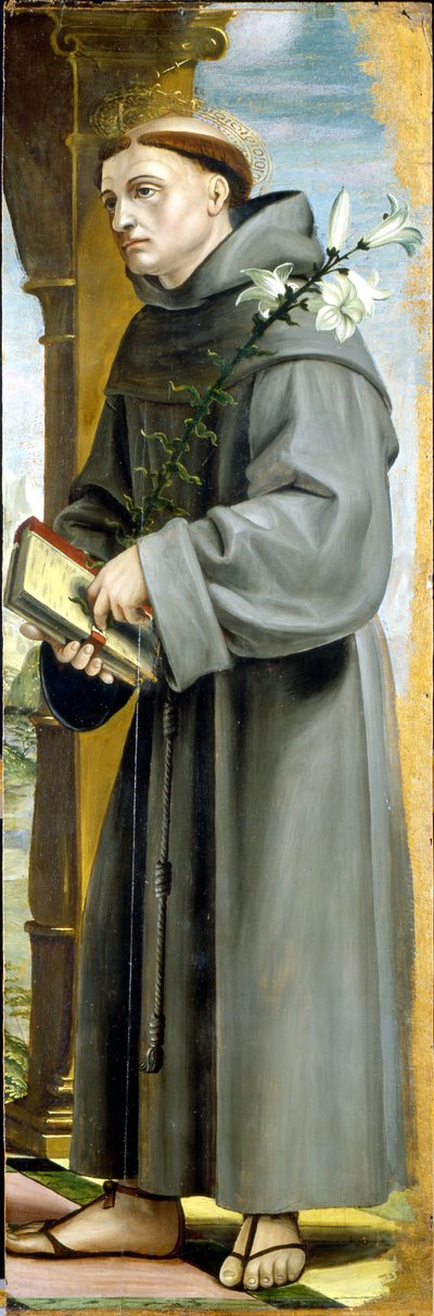 Sankt Antonius af Padova af Bernardo Zenale
