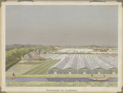 Grøntsagsdyrkning nær Loosduinen (titel på objekt) af Bernardus Bueninck