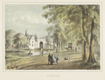Ansigt i Alkmaar med Laurenskerk af Bernardus Gerardus ten Berge