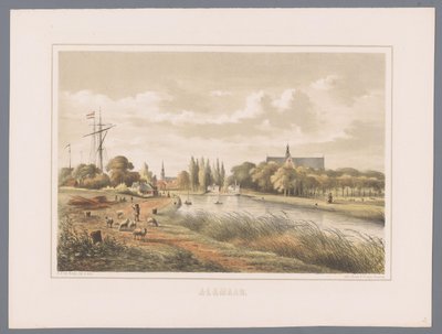 Bybilledet i Alkmaar Alkmaar (serietitel på objekt) af Bernardus Gerardus ten Berge