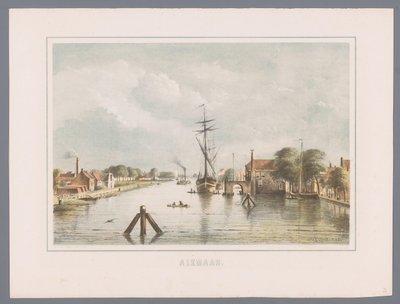 Bybilledet i Alkmaar Alkmaar (serietitel på objekt) af Bernardus Gerardus ten Berge