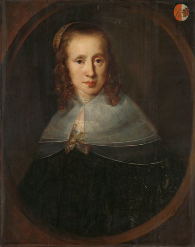 Portræt af Digna de Maets. François Leydeckers første hustru af Bernardus Swaerdecroon