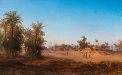 En scene fra Egypten af Bernhard Fiedler