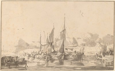 Kanalen i Utrecht, 1771, udgivet 1787. af Bernhard Schreuder