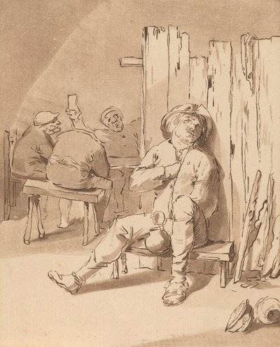 Beruset bonde på en kro, 1775. af Bernhard Schreuder