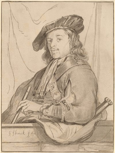 Man at the Parapet, 1773, udgivet 1774. af Bernhard Schreuder