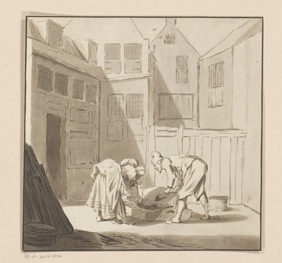 Svineslagtning af Bernhard Schreuder