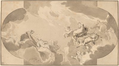 Loftsdekoration af Bernhard Schreuder after Jacob de Wit