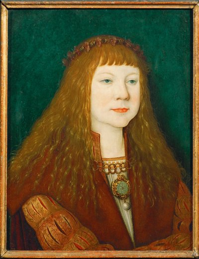 Kong Ludwig II af Ungarn som barn (maleri på træ) af Bernhard Strigel