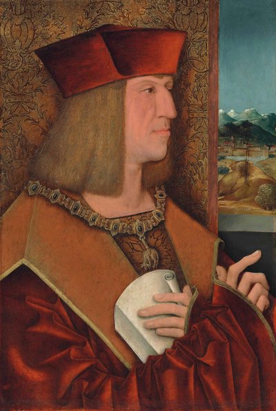 Portræt af Maximilian I af Bernhard Strigel