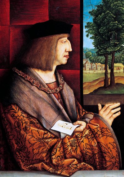 Portræt af Maximilian I af Østrig af Bernhard Strigel