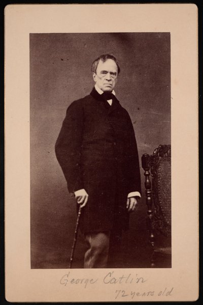 Portræt af George Catlin 1796-1872, cirka 1867. af Bernheim