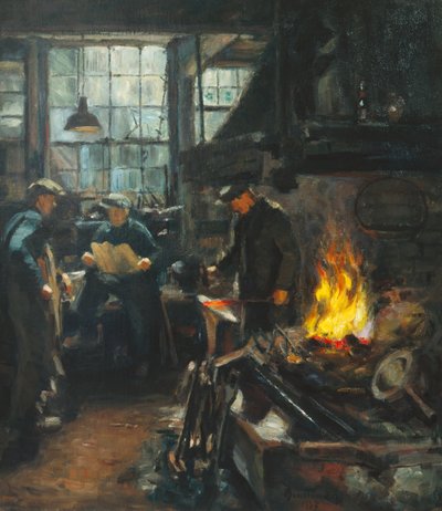 Smedenes værksted af Bernt Wilhelm Tunold