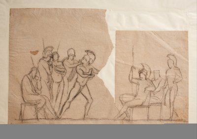 Agamemnons kamp med Achilles af Bertel Thorvaldsen