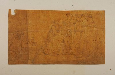 Andromache ohnmächtig beim Anblick von Hektors Leiche af Bertel Thorvaldsen