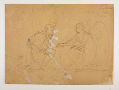 Cupid und Ganymede spielen Terre af Bertel Thorvaldsen