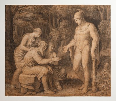 Ødipus i Kolonos af Bertel Thorvaldsen