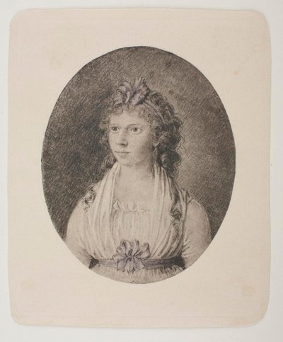 Portræt af Maren Schou West, født Grønlund af Bertel Thorvaldsen