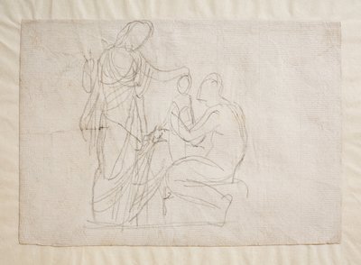 Prometheus og Minerva, af Bertel Thorvaldsen