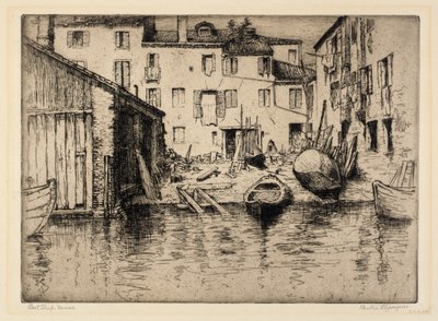 Bådbutik, Venedig af Bertha E. Jaques