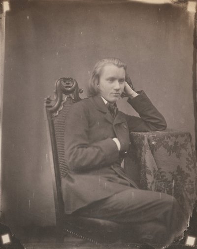 Johannes Brahms, Leipzig, 1853 (foto) af Bertha Wehnert Beckmann