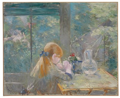 På verandaen, 1884 af Berthe Morisot
